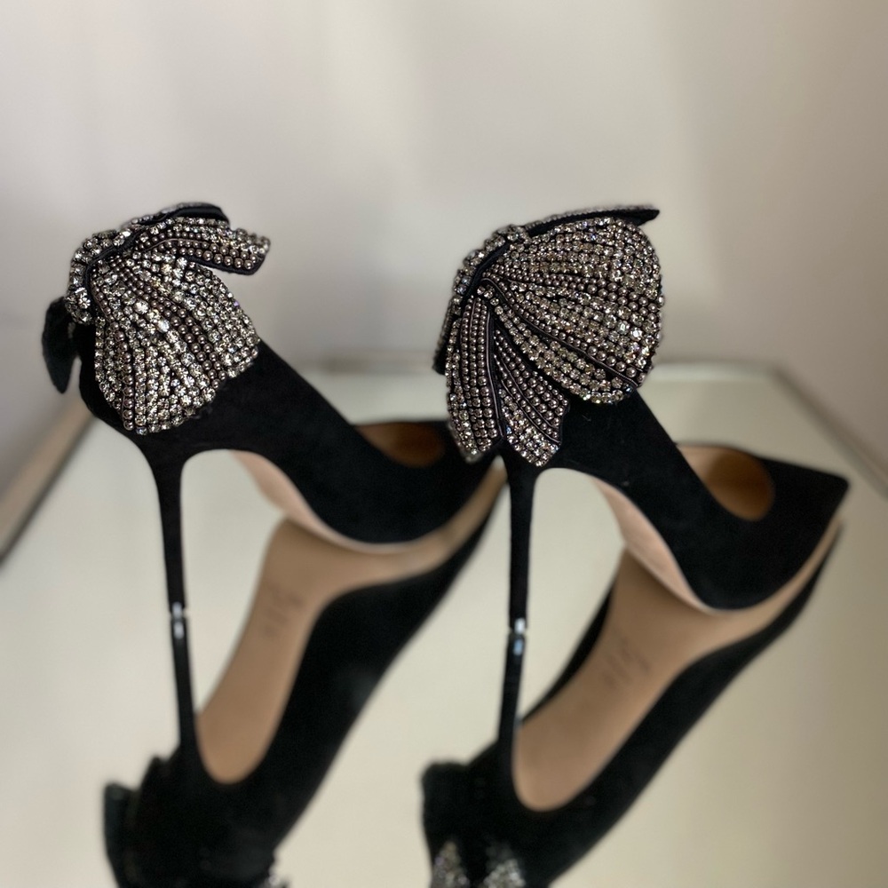 New JIMMY CHOO Love 100 embellished suede pumps $1,575 39.5 - Picture 14 of 15